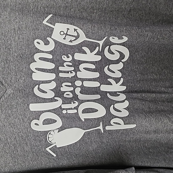 " Blame it on the Drink Package " cruise shirt - Picture 2 of 5